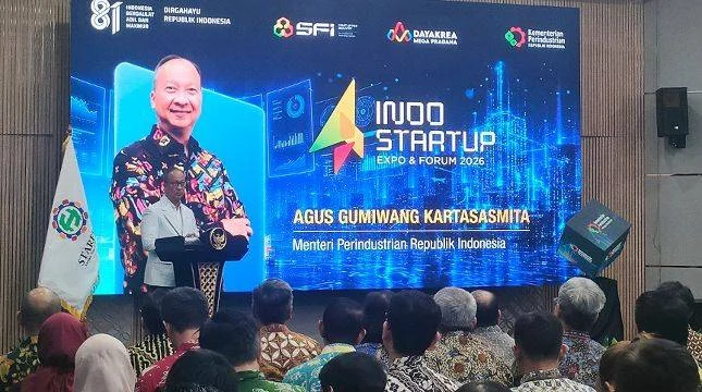  Ranking 6 Dunia Tak Cukup, Menperin Agus Minta Startup Indonesia Naik Kelas dan Rebut Investasi